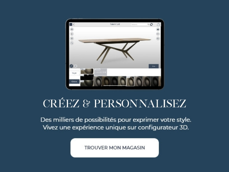 Créez et personnalisez votre table à manger